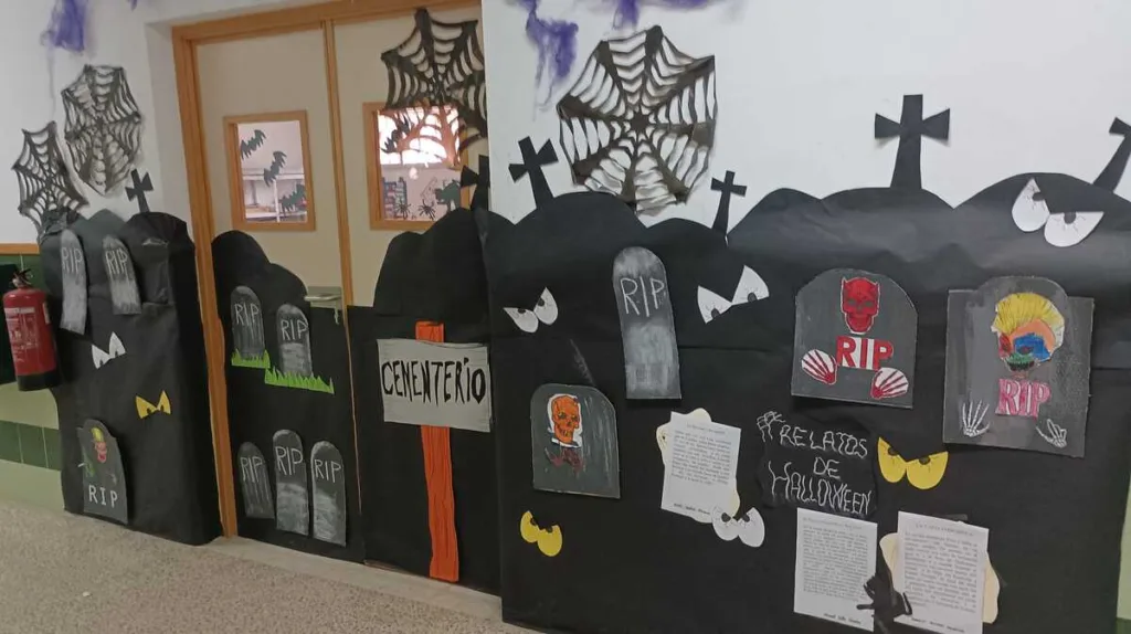 Aulas con decoración de Halloween